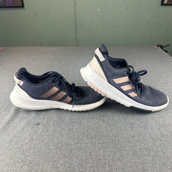 adidas Other - Adidas Cloud foam Men's Athletic Shoes Size 7 Navy Pink‎
